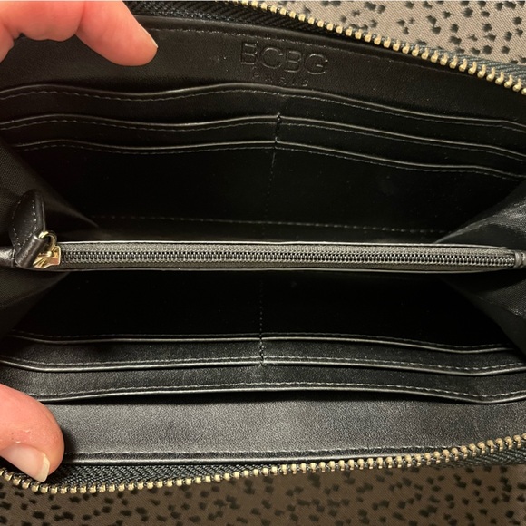 BCBG Black and Gold Studded Wallet - Picture 7 of 10